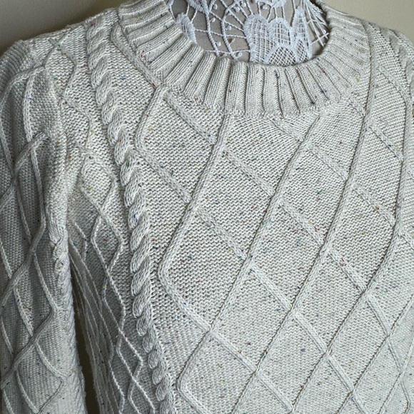 NWT Line & Dot Ruby Textured Midi Sweater Dress Cable Knit size Small - Picture 4 of 8